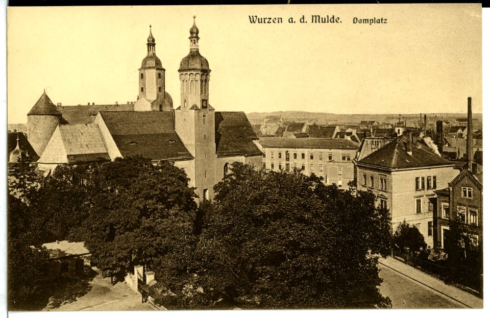 07921-Wurzen-1906-Domplatz-Brück & Sohn Kunstverlag