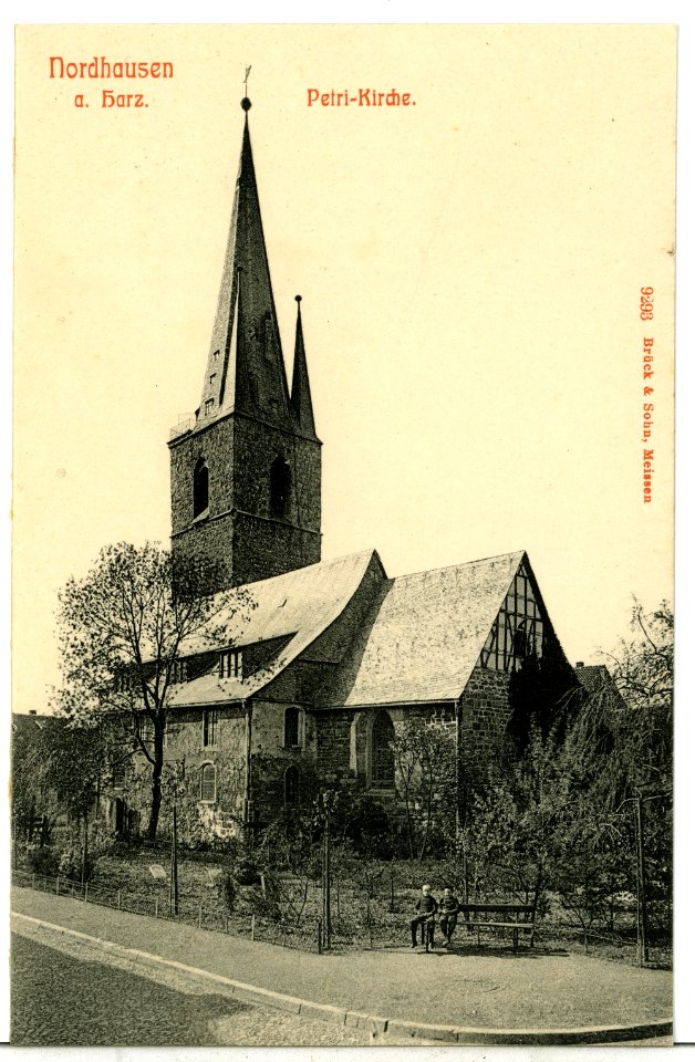 09293-Nordhausen-1907-Petrikirche-Brück & Sohn Kunstverlag