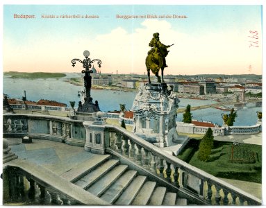 08972-Budapest-1907-Burggarten mit Blick auf die Donau-Brück & Sohn Kunstverlag