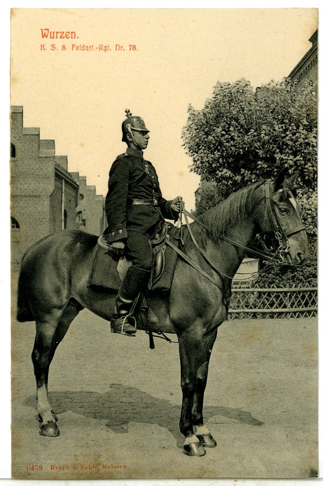 09458-Wurzen-1908-8. Königlich Sächsisches Feld-Artillerie-Regiment Nr. 78-Brück & Sohn Kunstverlag