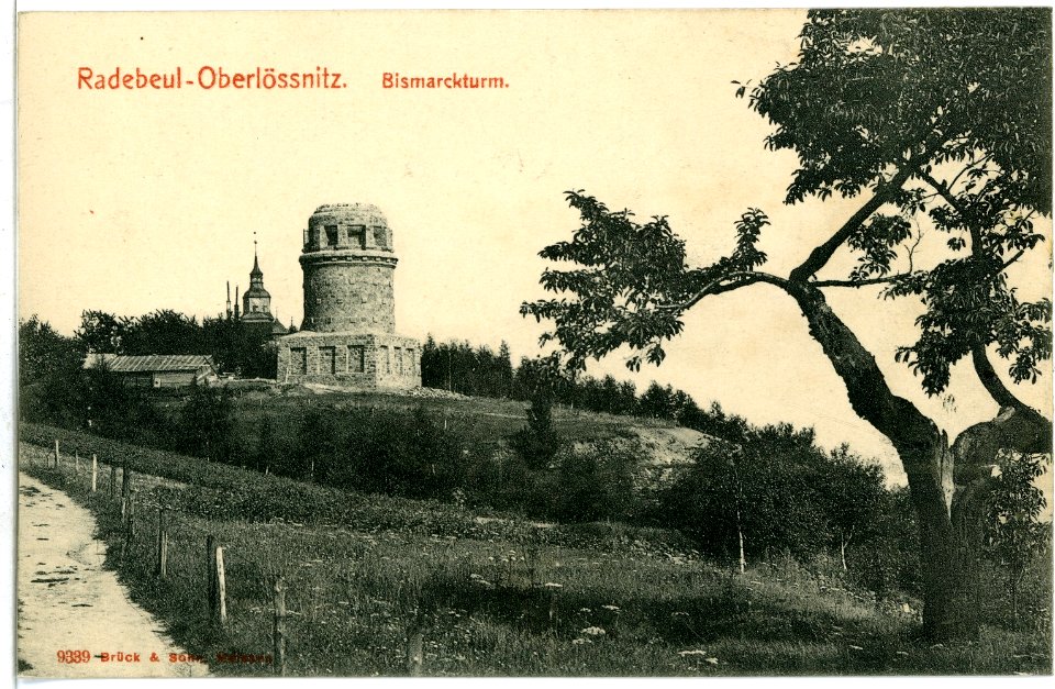 09339-Radebeul-1907-Oberlößnitz Bismarck - Turm-Brück & Sohn Kunstverlag