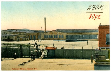 08092-Sparks, Nev.-1906-Railroad Shops-Brück & Sohn Kunstverlag