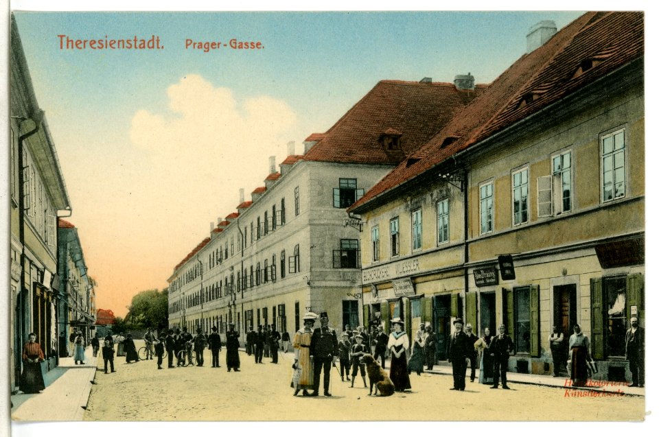 09219-Theresienstadt-1907-Prager - Gasse-Brück & Sohn Kunstverlag