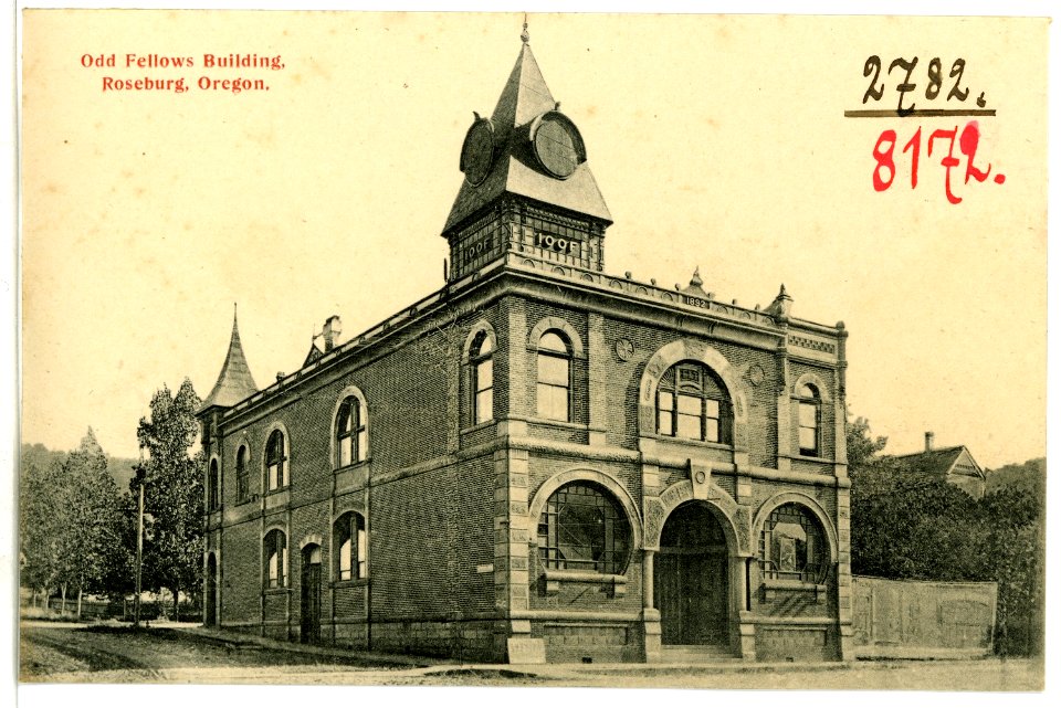 08172-Roseburg, Ore.-1906-Odd Fellows Building-Brück & Sohn Kunstverlag