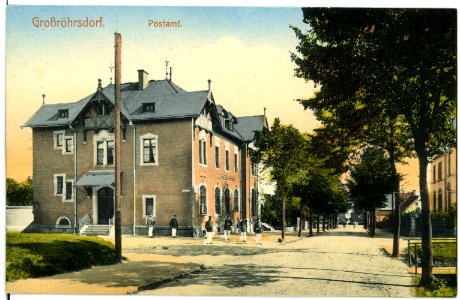 07902-Großröhrsdorf-1906-Postamt-Brück & Sohn Kunstverlag