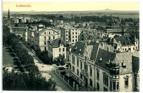 09416-Leitmeritz-1908-Blick auf Leitmeritz-Brück & Sohn Kunstverlag