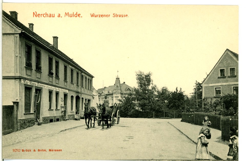 09232-Nerchau-1907-Wurzener Straße-Brück & Sohn Kunstverlag