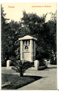 09220-Wurzen-1907-Juel-Denkmal im Stadtpark-Brück & Sohn Kunstverlag