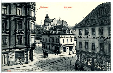 08898-Meißen-1907-Roßplatz, Gerbergasse, Neugasse, Hahnemannsplatz-Brück & Sohn Kunstverlag
