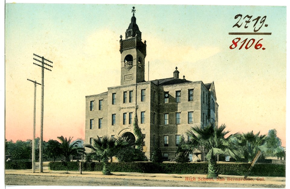 08106-San Bernardino-1906-High School-Brück & Sohn Kunstverlag