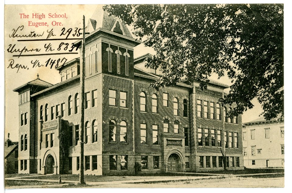 08331-Eugene, Ore.-1906-The High School-Brück & Sohn Kunstverlag