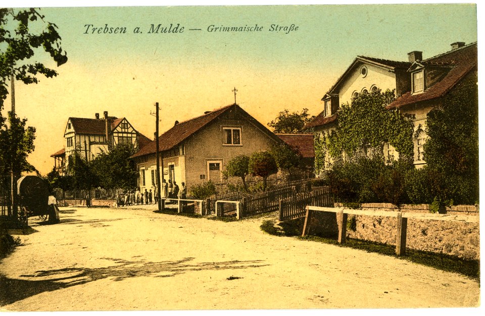 08061-Trebsen-1906-Grimmaische Straße-Brück & Sohn Kunstverlag
