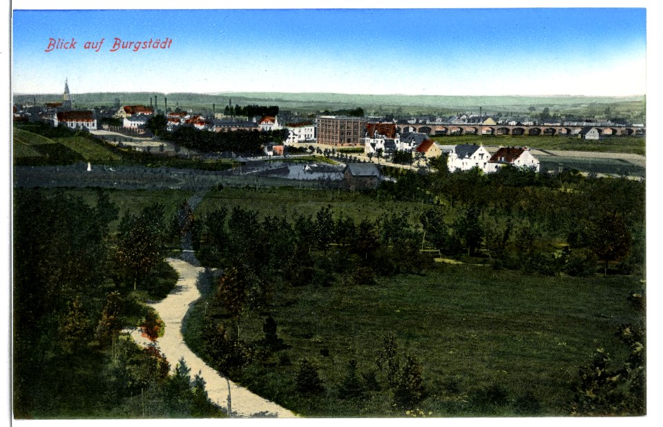 09551-Burgstädt-1908-Blick auf Burgstädt-Brück & Sohn Kunstverlag
