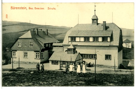 08787-Bärenstein-1907-Schule-Brück & Sohn Kunstverlag