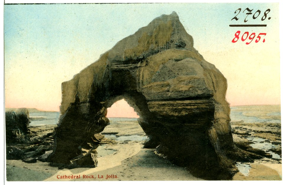 08095-La Jolla, Cal.-1906-Cathedral Rock-Brück & Sohn Kunstverlag
