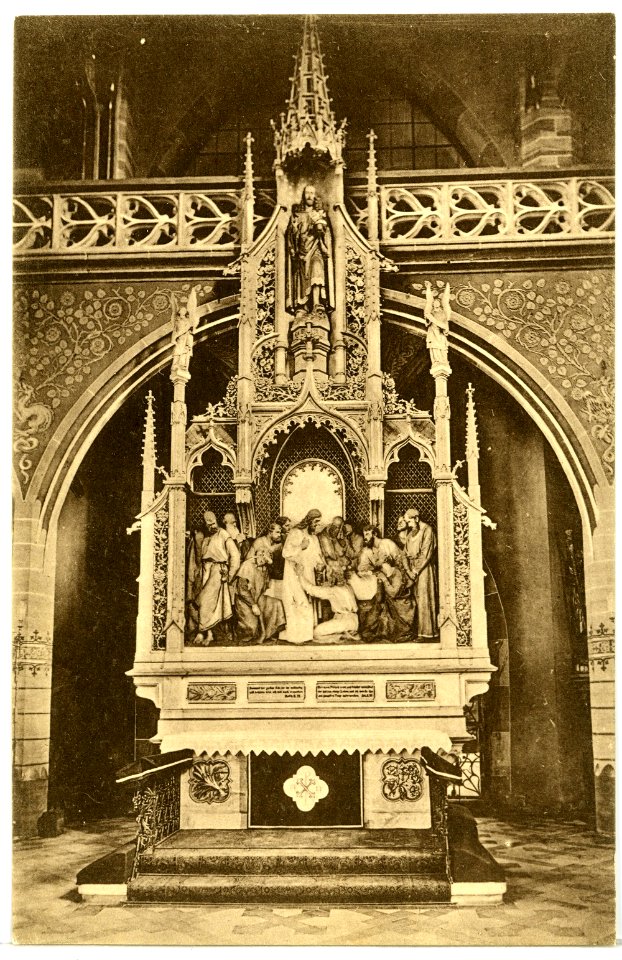 08499-Freiberg-1907-Im Dom - Altar-Brück & Sohn Kunstverlag