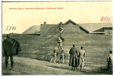 08133-Vancouver, Wash.-1906-Vancouver Barracks, Obstacle Races-Brück & Sohn Kunstverlag