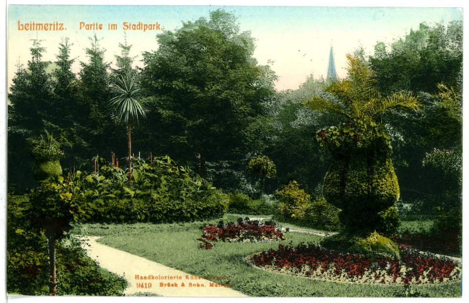 09419-Leitmeritz-1908-Im Stadtpark-Brück & Sohn Kunstverlag