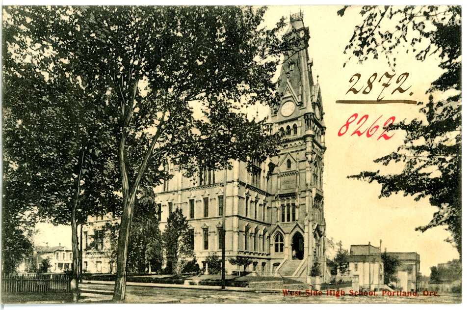 08262-Portland, Ore.-1906-West Side High School-Brück & Sohn Kunstverlag