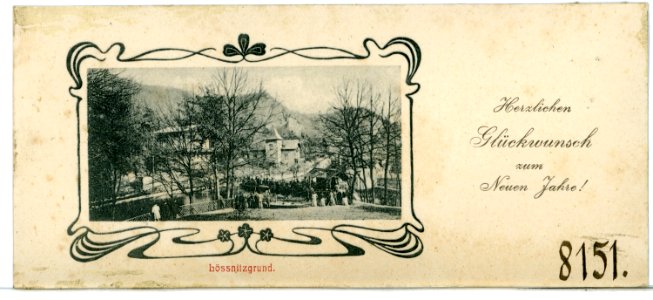 08151-Radebeul-1906-Lößnitzgrund - Glückwunsch zum Neuen Jahr-Brück & Sohn Kunstverlag