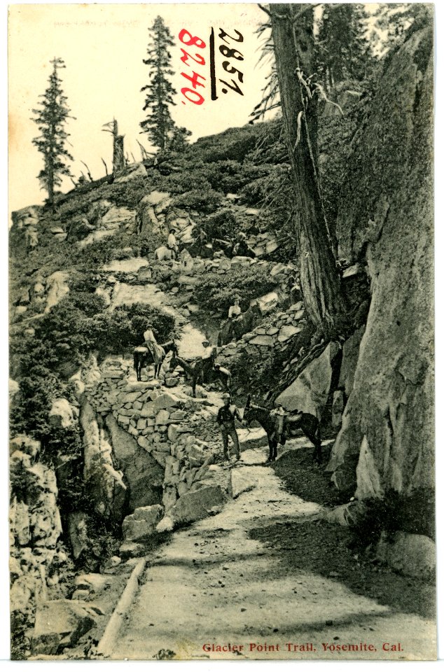 08240-Yosemite-1906-Glacier Point Trail-Brück & Sohn Kunstverlag