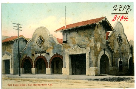 08104-San Bernardino-1906-Salt Lake Depot-Brück & Sohn Kunstverlag