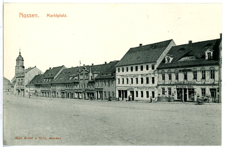 08516-Nossen-1907-Marktplatz-Brück & Sohn Kunstverlag