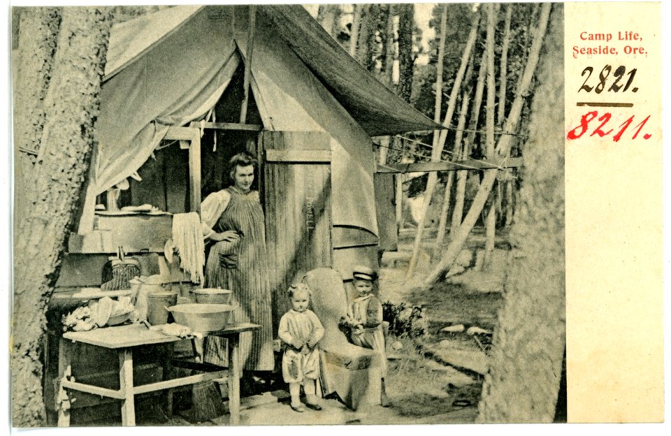 08211-Seaside, Ore.-1906-Camp Life-Brück & Sohn Kunstverlag