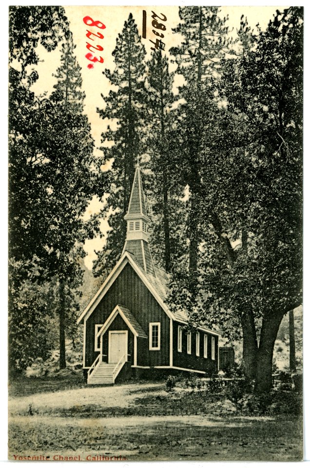 08223-Yosemite-1906-Yosemite Chapel-Brück & Sohn Kunstverlag