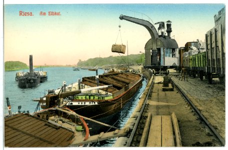 09533-Riesa-1908-Blick auf Riesa-Brück & Sohn Kunstverlag