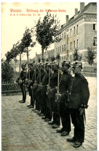 09456-Wurzen-1908-Ablösung der Kasernenwache-Brück & Sohn Kunstverlag