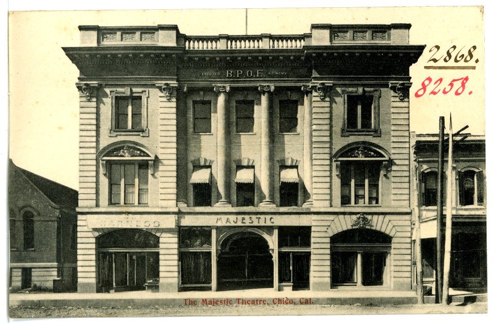 08258-Chico, Cal.-1906-The Majestic Theatre-Brück & Sohn Kunstverlag