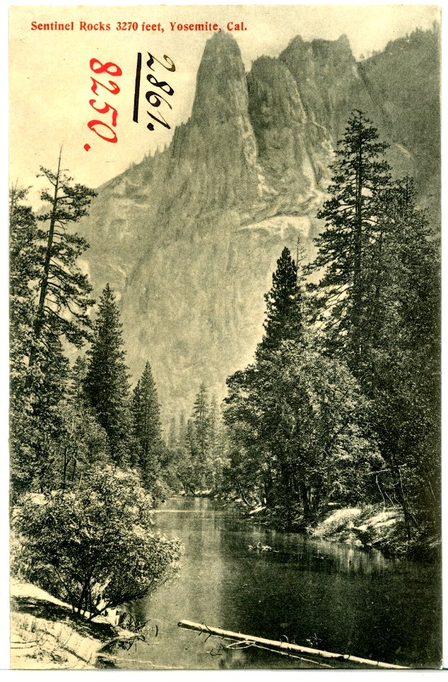 08250-Yosemite-1906-Sentinel Rocks-Brück & Sohn Kunstverlag