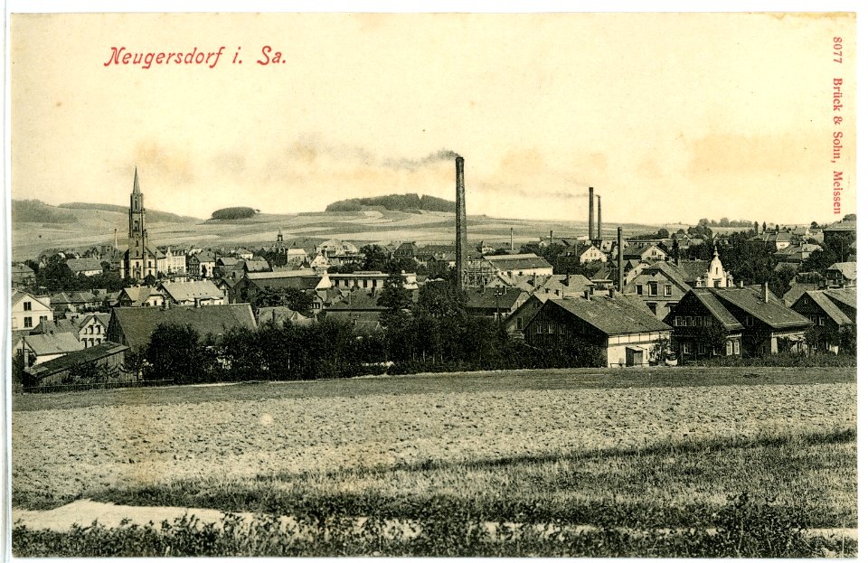 08077-Neugersdorf-1906-Blick auf Neugersdorf-Brück & Sohn Kunstverlag