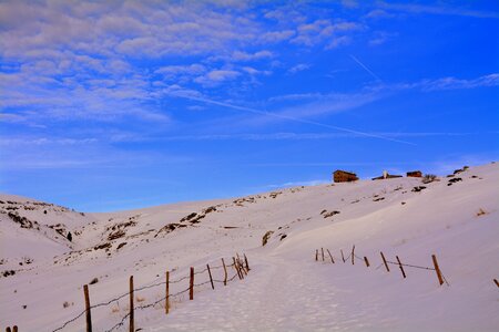 Sky winter fence