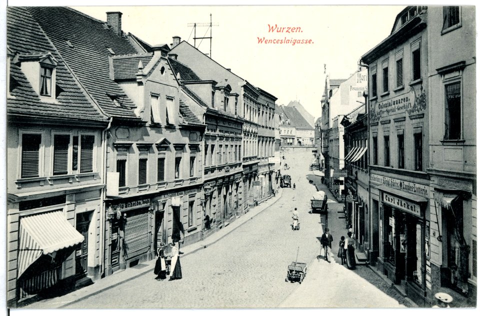 07923-Wurzen-1906-Wenceslaigasse-Brück & Sohn Kunstverlag
