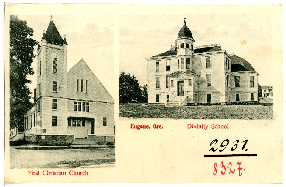 08327-Eugene, Ore.-1906-Divinity School - First christian Church-Brück & Sohn Kunstverlag