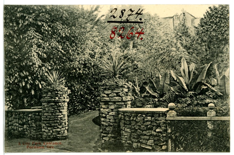 08264-Portland, Ore.-1906-A City Parck Entrance-Brück & Sohn Kunstverlag