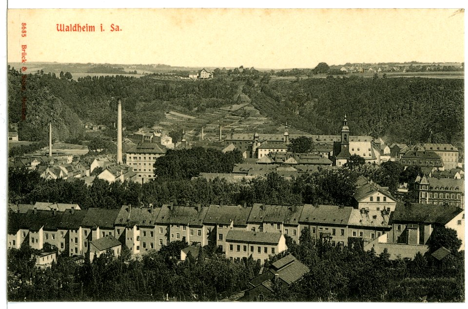 08685-Waldheim-1907-Blick auf Waldheim-Brück & Sohn Kunstverlag