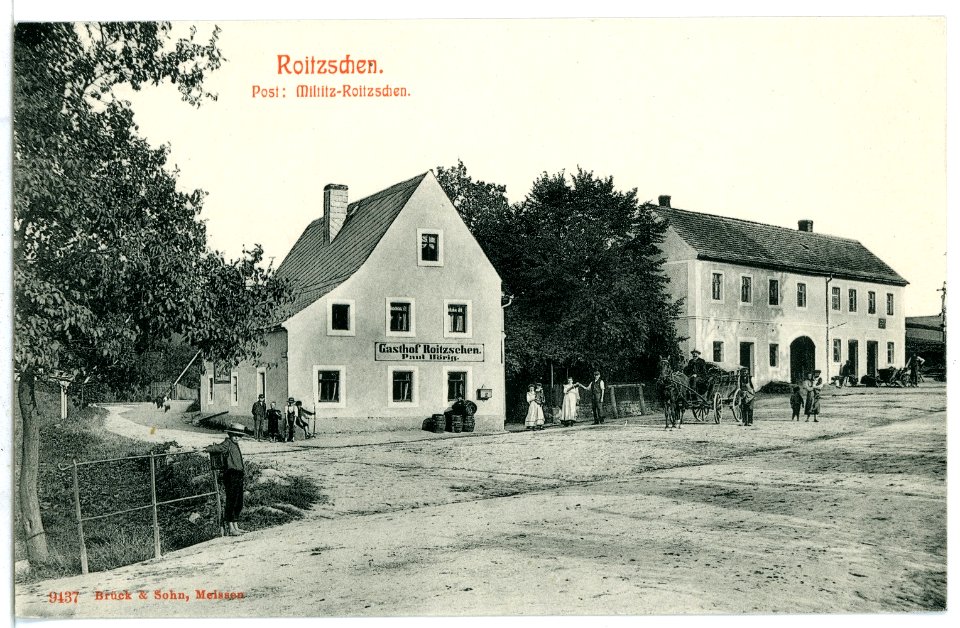 09437-Miltitz-Roitzschen-1908-Gasthof-Brück & Sohn Kunstverlag