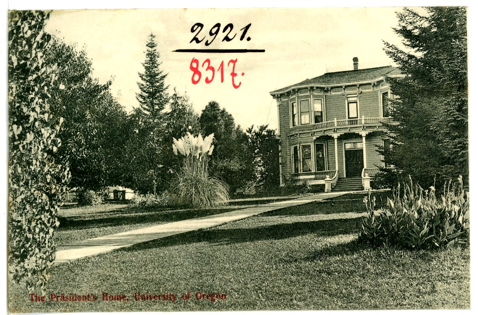 08317-Oregon-1906-The presidents Home, University of Oregon-Brück & Sohn Kunstverlag