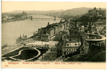 08709-Budapest-1907-Blick vom "Gellert"-Brück & Sohn Kunstverlag