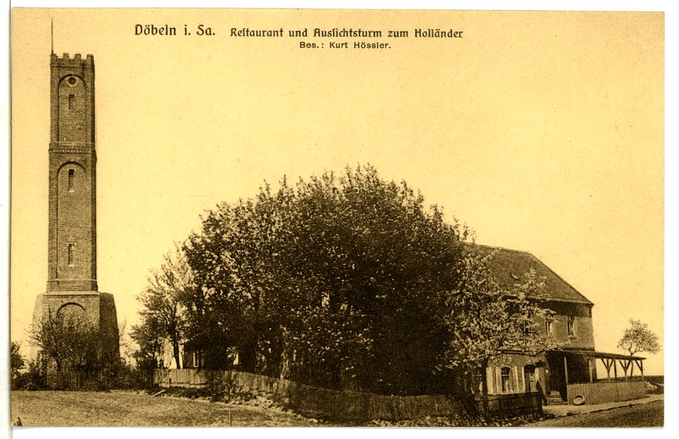 08740-Döbeln-1907-Restaurant und Aussichtsturm zum Holländer-Brück & Sohn Kunstverlag