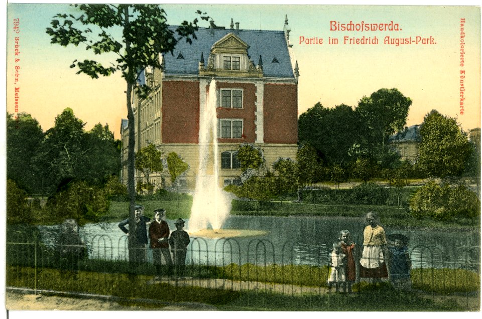 07942-Bischofswerda-1906-Im Friedrich-August-Park-Brück & Sohn Kunstverlag