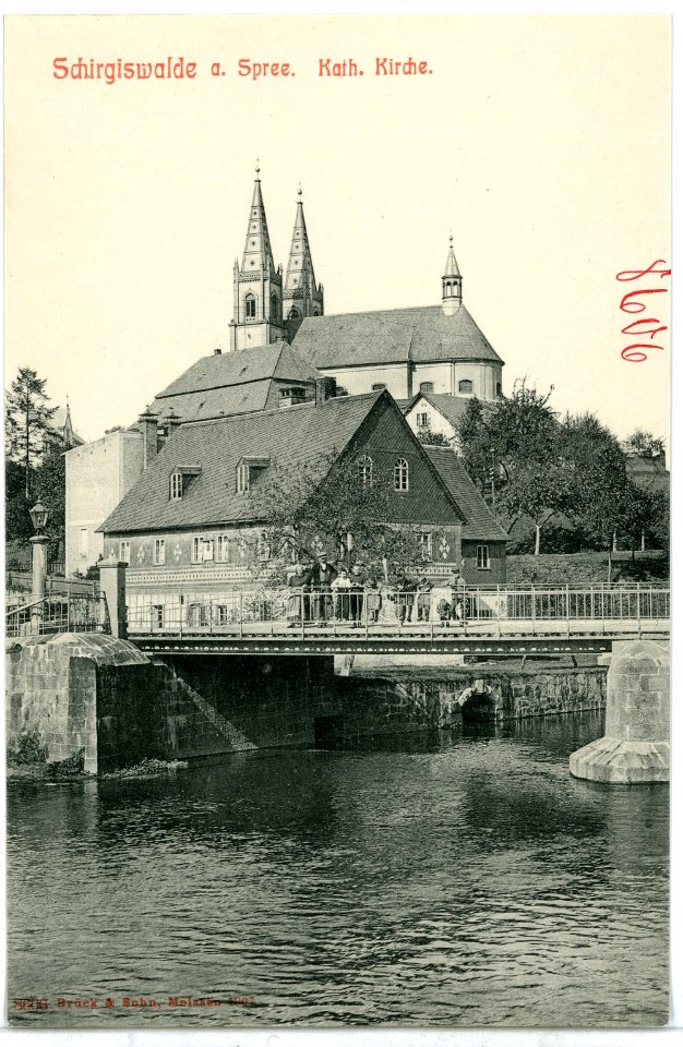 08606-Schirgiswalde-1907-Katholische Kirche-Brück & Sohn Kunstverlag