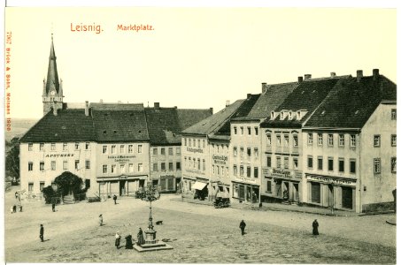 07967-Leisnig-1906-Marktplatz-Brück & Sohn Kunstverlag