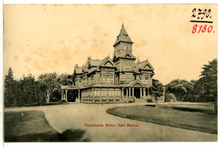 08180-San Mateo-1906-Peninsula Hotel-Brück & Sohn Kunstverlag