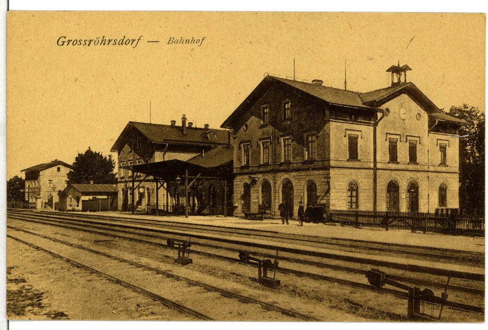 07901-Großröhrsdorf-1906-Bahnhof-Brück & Sohn Kunstverlag