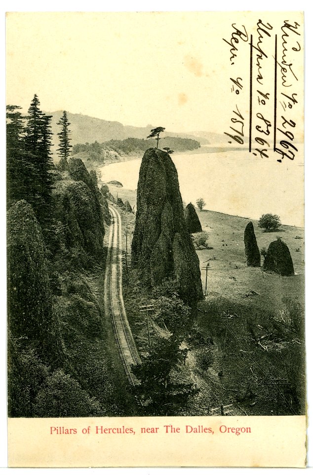 08364-Oregon-1906-Pillars of Hercules, near the Dalles-Brück & Sohn Kunstverlag