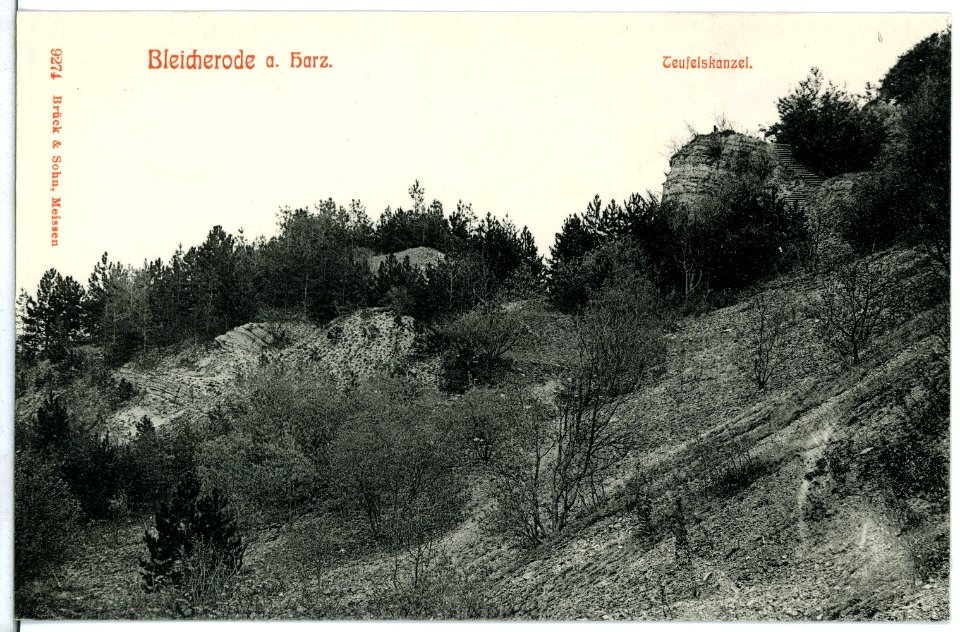 09274-Bleicherode-1907-Teufelskanzel-Brück & Sohn Kunstverlag
